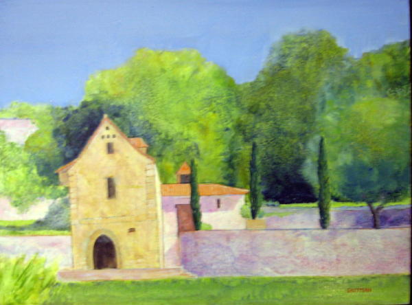 Eastman.French Scene with Cypress.jpg